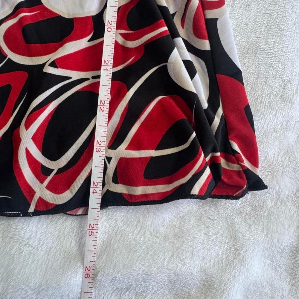 Topia red graphic babydoll flare short sleeve top fairy boho y2k vintage - Picture 6 of 7